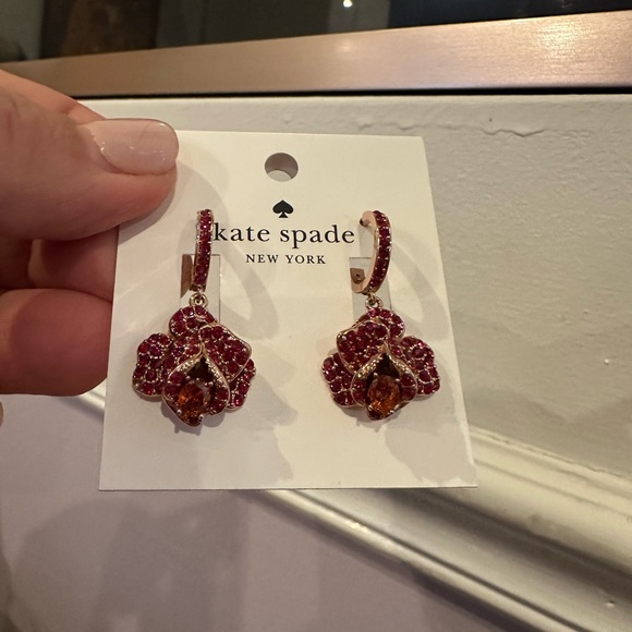 Kate Spade Scarlett Blooms Rose Earrings - Picture 3 of 5